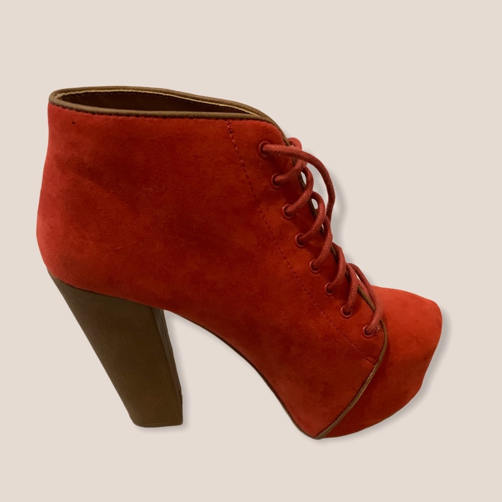 Size 5 booties Orange